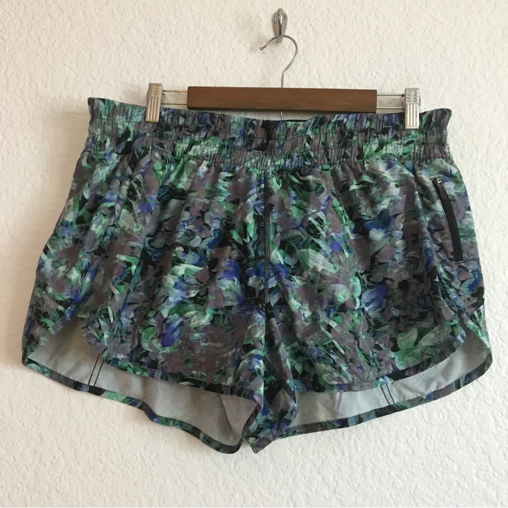 lululemon athletica Green and Black Athletic Shorts